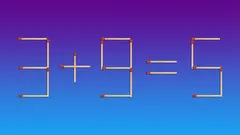 Lustiges Rätsel für jedes Alter: Gleichung korrigieren mit nur einem Streichholz